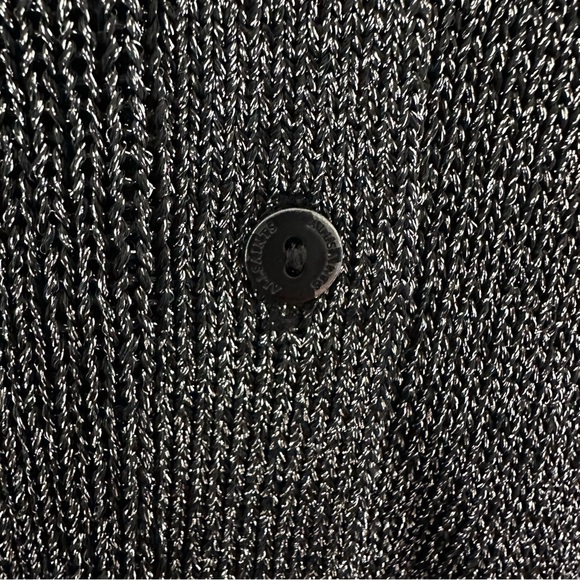 ALL SAINTS Women's Lyra Glitter Button Up Cardigan Black Size XS - Picture 6 of 15